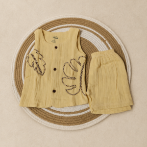 Double layer muslin co-ordset